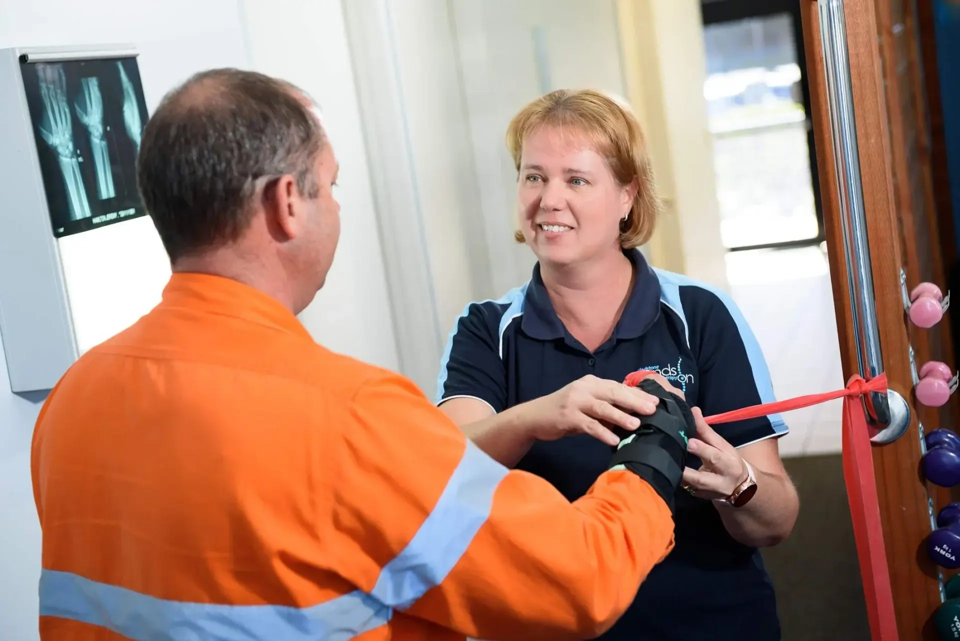gladstone hands on physiotherapy rehabiltation after fracture